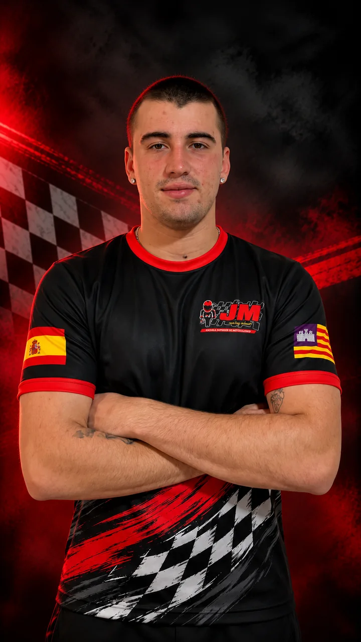 Retrato de Dani, monitor de JM Racing School